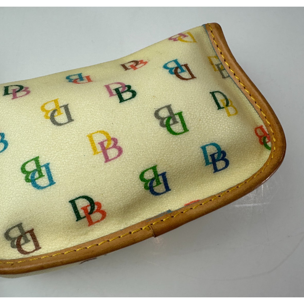 Dooney & Bourke Colorful Rainbow Monogram Logo Wristlet Mini Wallet Bag Purse - Picture 15 of 16